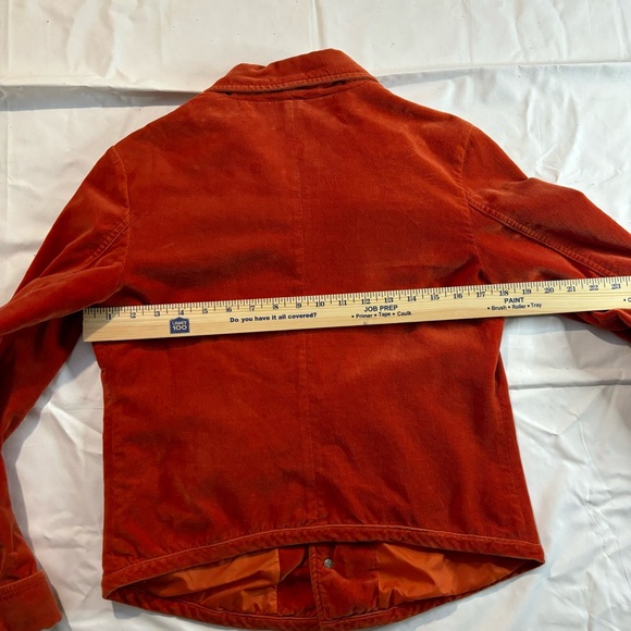 Diesel Orange Cotton Blazer Women’s Velvet Cardigan Medium Size - Picture 6 of 7